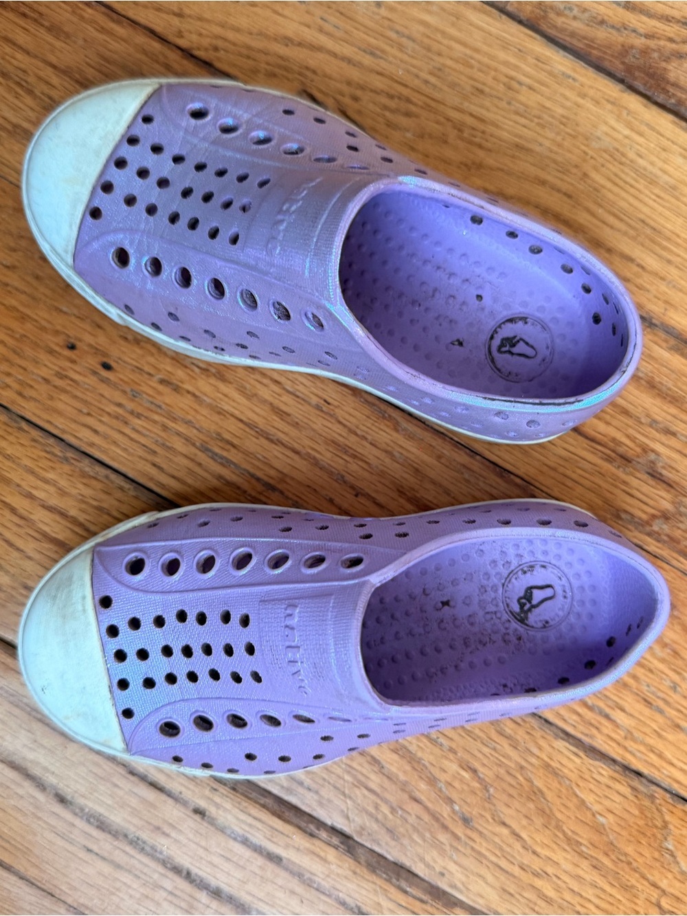 Native Jefferson Kids Purple Slip-On Shoes Size C8 Toddle